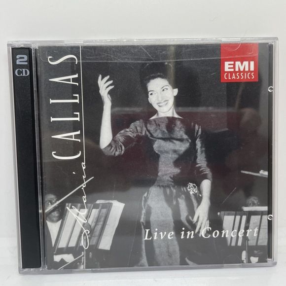 Maria Callas: Live In Concert 2 CD EMI Classics NM/NM No Scratching Scuffs XLNT - Picture 1 of 2